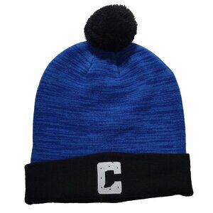 Indianapolis Colts Beanie Hat Lucas Oil 2025 Winter Adult NFL Blue Black Pom Pom